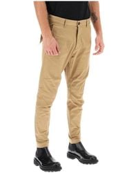 DSquared² - Slim Fit Low-Rise Chino Broek - Lyst