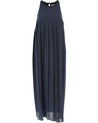 Alysi - Kleedjes ,Blauw ,Maxi Jurk - Lyst