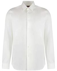 Gucci - Overhemden ,Wit ,Katoen Poplin Overhemd Met Lange Mouwen - Lyst