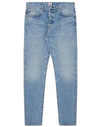 Edwin - Jeans ,Blauw ,Katoen Slim Tapered Blauwe Jeans - Lyst