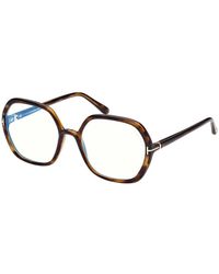 Tom Ford - Blau Block Brillen - Lyst