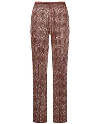 Silvian Heach - Hoch Sitzende Gehäkelte Hose - Lyst