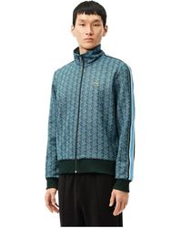 Lacoste - Monogram Rits Trui Mannen - Lyst