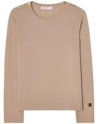 BUSNEL - Round-Neck Knitwear - Lyst