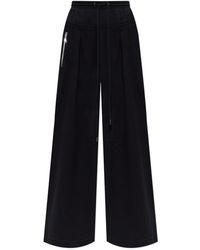Lanvin - Broeken ,Zwart ,Kasjmier Cotton Fleece En Kasjmier Broek - Lyst