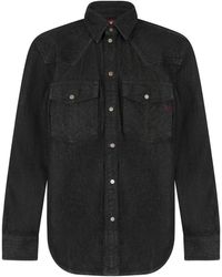 DIESEL - Denim Shirts - Lyst