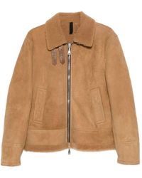 Tagliatore - Jassen ,Leer Steele Suede Jas - Lyst