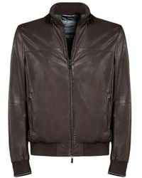 Gimo's - Jassen ,Bruin ,Leather Jassen - Lyst