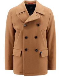 Fay - Woll-peacoat mit polsterung - Lyst
