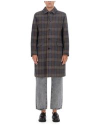 Etro - Jassen ,Blauw ,Wol Single-Breasted Coats - Lyst
