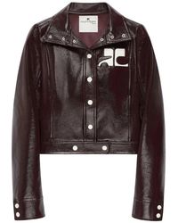 Courreges - Jassen ,Bruin ,Vinyl Reedition Jas - Lyst