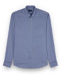 Paul & Shark - Geruite Katoenen J-Fit Overhemd - Lyst