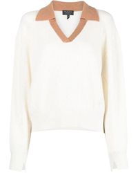 Rag & Bone - Cashmere polo sweater - Lyst