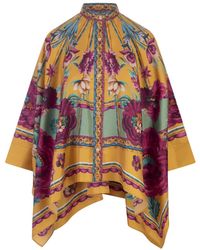 La DoubleJ - Overhemden ,Veelkleurig ,Zodiac Placée Marigold Zijden Shirt - Lyst