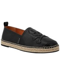 Philipp Plein - Schoenen ,Zwart ,Leer Espadrilles Skull - Lyst