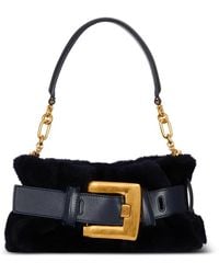 Balmain - Mini-Tasche Anthem Aus Shearling - Lyst