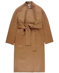 KHAITE - Kameelbruine Wikkeljas Met Riem - Lyst