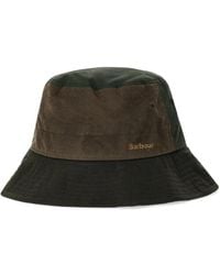 Barbour - Accessoires ,Groen ,Katoen Brackley Wax Bucket Hat - Lyst