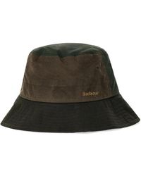 Barbour - Accessoires ,Groen ,Katoen Brackley Wax Bucket Hat - Lyst