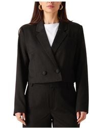 My Essential Wardrobe - Jassen ,Zwart ,Polyester Reecemw Short Blazer - Lyst