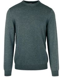 Bomboogie - Koudgeverfde Merino Wool Crew Neck Trui - Lyst