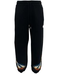 Marcelo Burlon - Broeken ,Zwart ,Slim Fit Broeken - Lyst