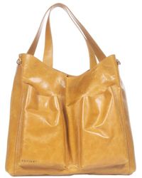 Orciani - Leder schultertasche buys notturno - Lyst