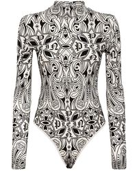 Philipp Plein - Tulle Body Met Lange Mouwen Gothic Plein - Lyst