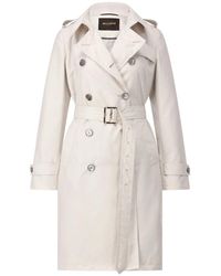 Moorer - Klassieke Trenchcoat Met Dubbele Rij Knopen - Lyst