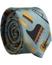 Dolce & Gabbana - Cravatta e 100% Seta Stampa Struto Musicale - Lyst