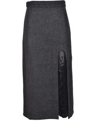 Sea - Wollmischung Midi Rock - Lyst