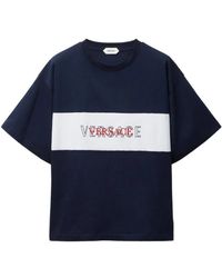 Versace - Tops ,Blauw ,T-Shirts - Lyst