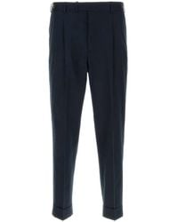 PT Torino - Broeken ,Blauw ,Katoen Midnight Stretch Katoen Broek - Lyst
