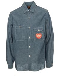 Human Made - Chambray arbeits hemd - Lyst