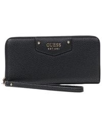 Guess - Accessoires ,Zwart ,Leer Downtown Chic Slg Sm Wallet - Lyst