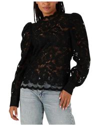 Aaiko - Overhemden ,Zwart ,Muze Pes 566 Blouse - Lyst