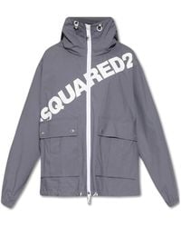 DSquared² - Big logo windbreaker jacket - Lyst