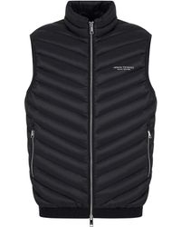 ARMANI EXCHANGE - Jassen ,Zwart ,Stijlvolle Vest - Lyst