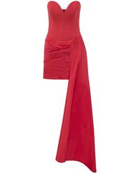 Rebecca Vallance - Zarya Strapless Draped Bustier Mini Dress - Lyst