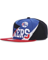 Mitchell & Ness - Accessoires ,Veelkleurig ,Polyester Philadelphia 76Ers Platte Klep Pet - Lyst