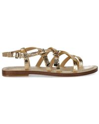 Michael Kors - Flache Sandale Mit Krakelee-Finish - Lyst