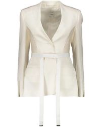 Burberry - Gestructureerde Blazer Met Twee Knopen - Lyst