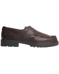 Barbour - Paxton Apron Leren Derby Schoenen - Lyst