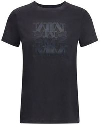 Max Mara - T-Shirt Met Geborduurd Monogram - Lyst