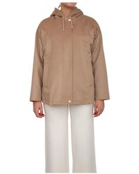 Max Mara - Derris Wollen Broadcloth Korte Jas - Lyst