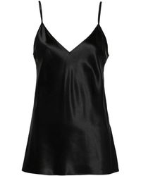 JOSEPH - Tops ,Zwart ,Satijn Clea Top - Lyst