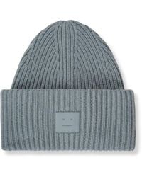 Acne Studios - Large Face Logo Beanie - Lyst
