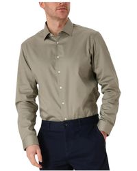 SELECTED - Overhemden ,Groen ,Katoen Slhslim-Performance Shirt Ls Noos - Lyst