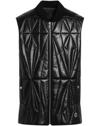 Rick Owens - Jassen ,Zwart ,Leer Flight Leather Vest - Lyst