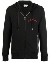 Alexander McQueen - Hooded Sweatshirt With Zip - Lyst